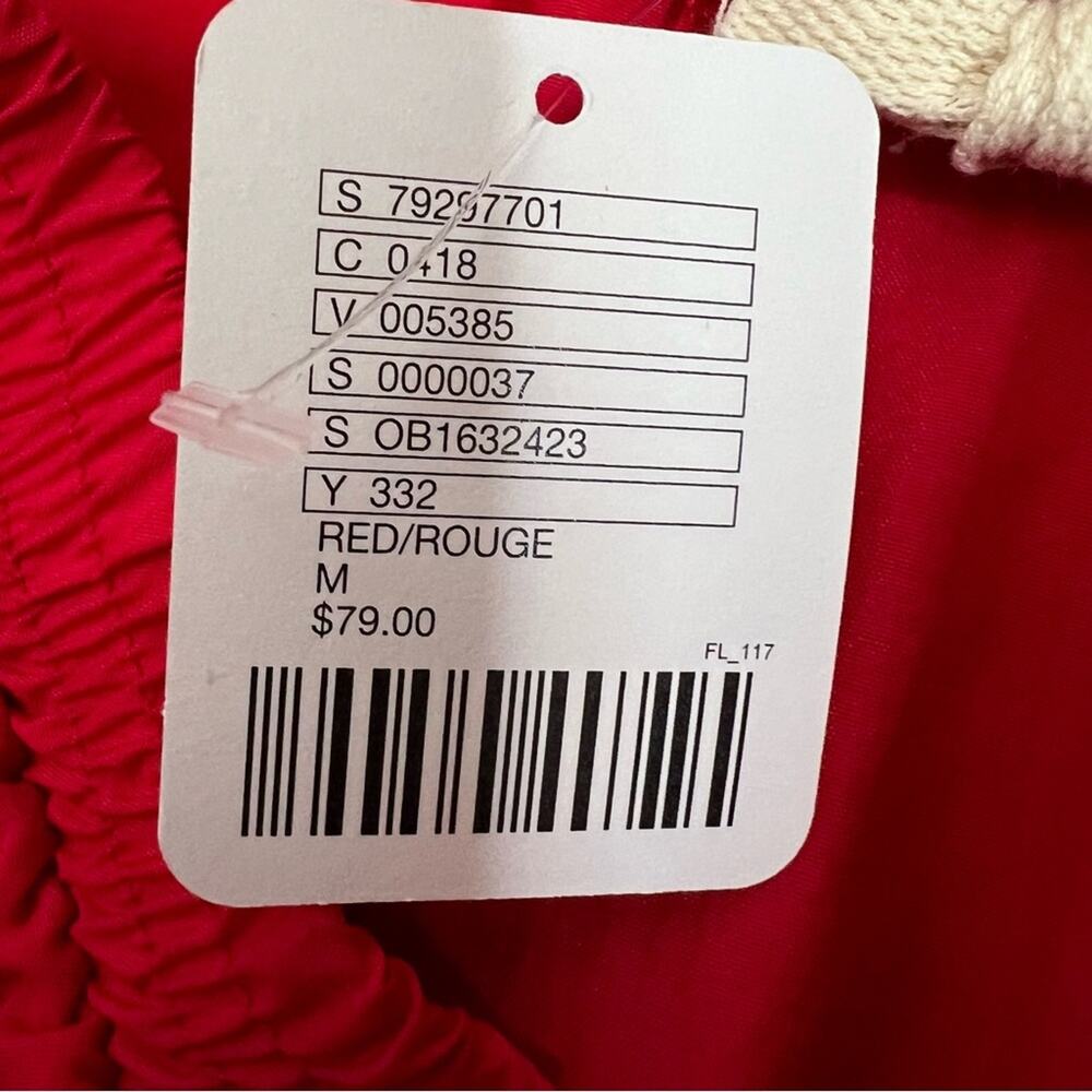 Urban Outfitters Urban Renewal Red Nylon Jogger Pants Size M - Picture 5 of 8